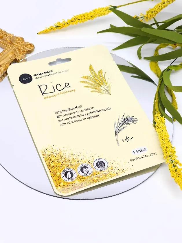 Mascarilla facial Celavi de arroz