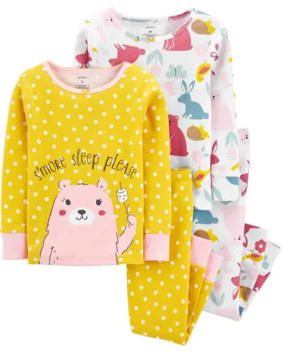 Pijama Carter´s para niña color amarillo