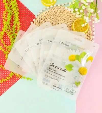 Mascarilla facial de manzanilla Celavi 6 unidades