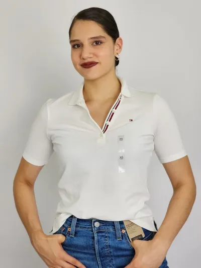 Camiseta Tommy Hilfiger para dama color blanco