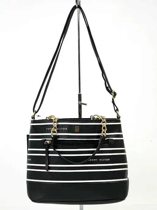 Bolso Tommy Hilfiger para dama color blanco y negro
