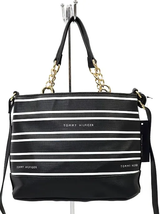 Bolso Tommy Hilfiger para dama color blanco y negro