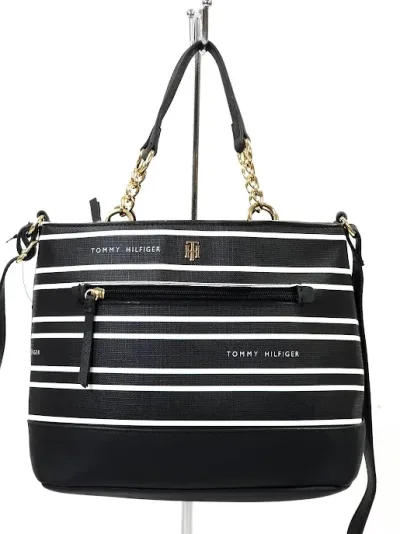 Bolso Tommy Hilfiger para dama color blanco y negro