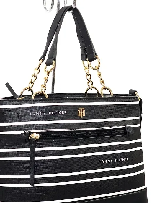 Bolso Tommy Hilfiger para dama color blanco y negro