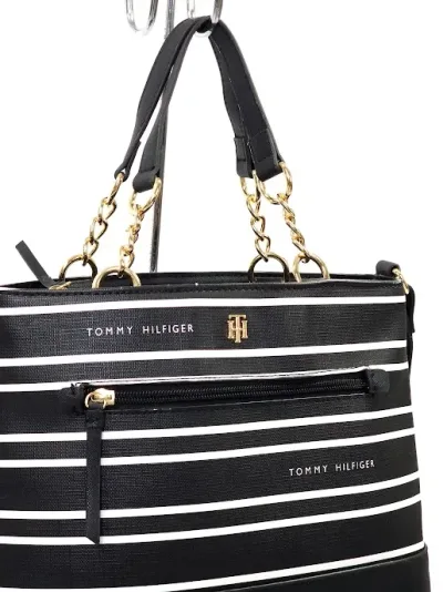 Bolso Tommy Hilfiger para dama color blanco y negro
