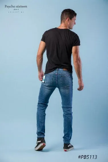 Pantalón Psycho Sixteen PB 5113 para caballero color azul