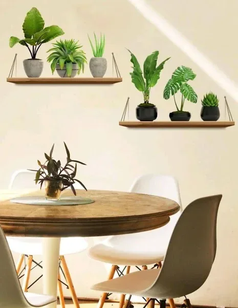 Pegatina de pared planta en maceta
