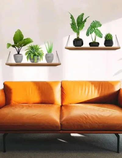 Pegatina de pared planta en maceta