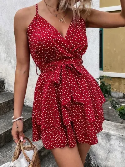 Enterizo para dama color rojo