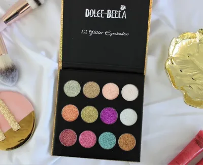Paleta de sombras escarchadas para dama GB1230