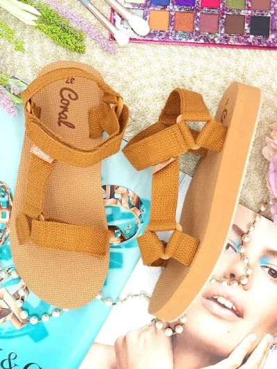 Sandalias coral para dama ventura 2 caramel