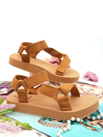 Sandalias coral para dama ventura 2 caramel
