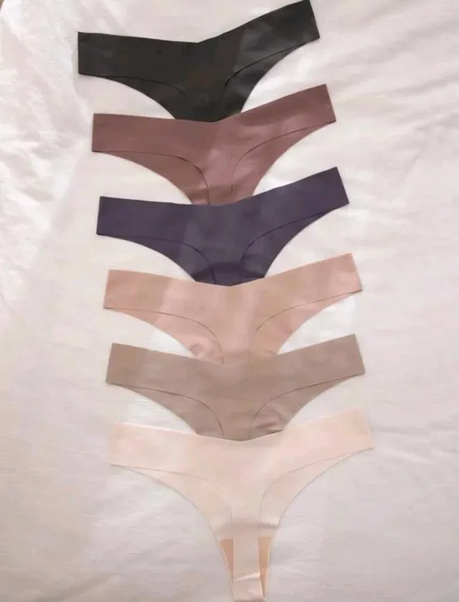 6 piezas de bragas multicolor
