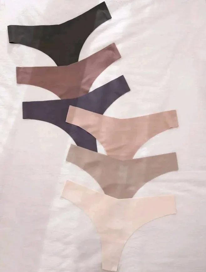 6 piezas de bragas multicolor