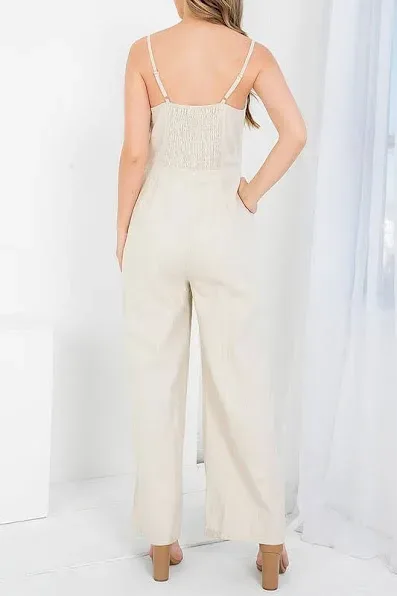 Enterizo para dama color beige