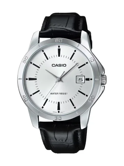 Reloj Casio para caballero MTP-V004L-7AUDF COLOR NEGRO