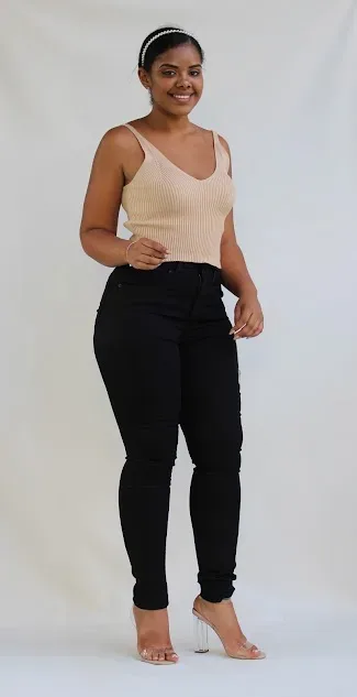 Jeans para dama Levis 721-0324 High Rise Skinny color negro