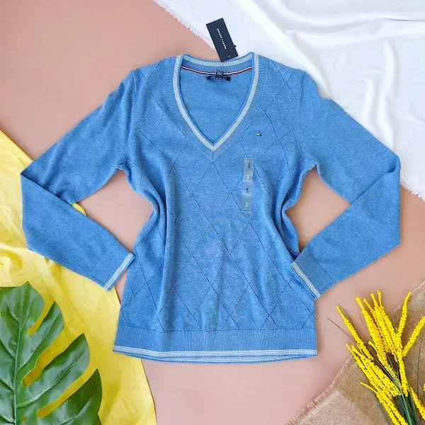 Sueter Tommy Hilfiger para dama color azul
