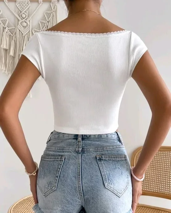 Crop Top para dama color blanco