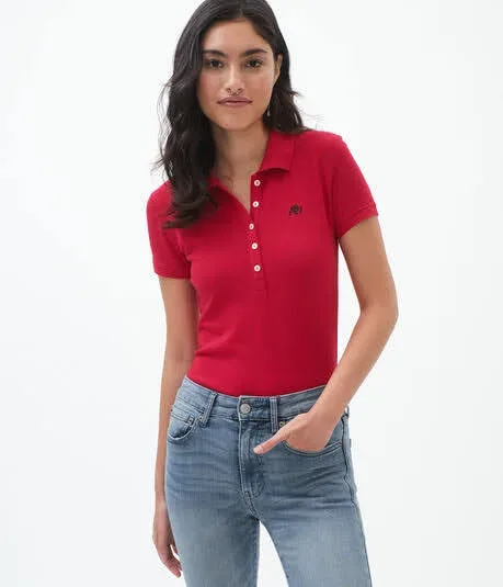 Camiseta Aeropostale para dama color rojo
