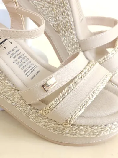 Sandalias plataforma Colombianos para Dama JADE Taupe LZ-84