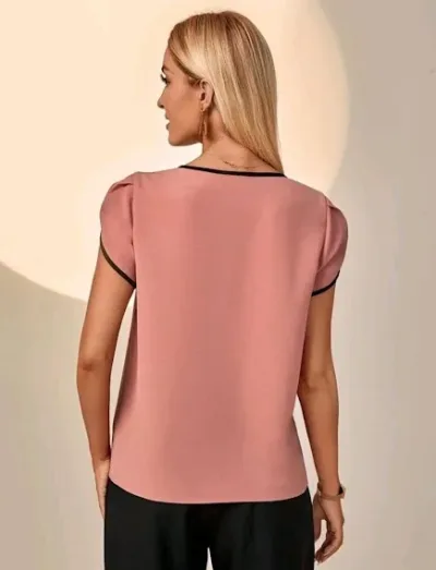 Blusa para dama color palo rosa
