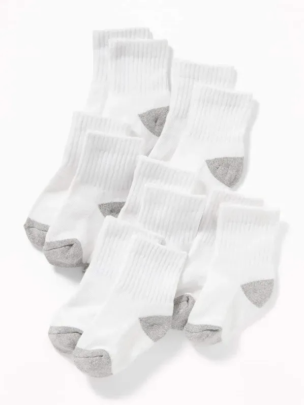 Medias Old Navy  para niño color blanco