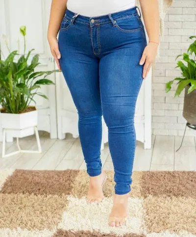Jeans para dama Kan Can JMD-6663X-MD Skinny color azul