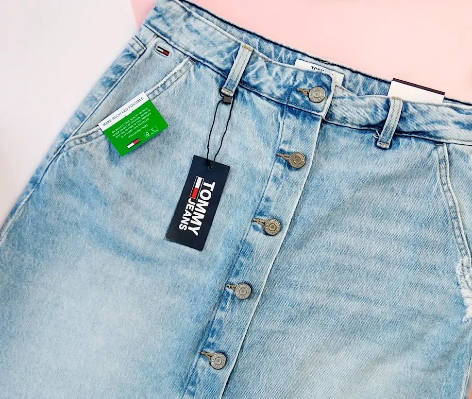 Enagua Tommy Hilfiger para dama de mezclilla claro