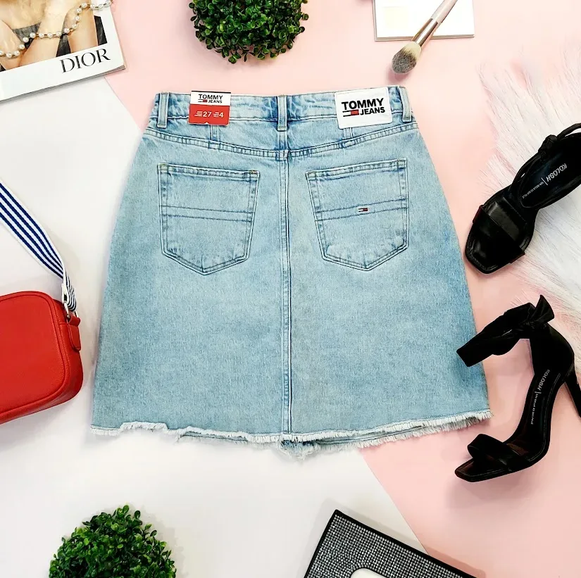 Enagua Tommy Hilfiger para dama de mezclilla claro