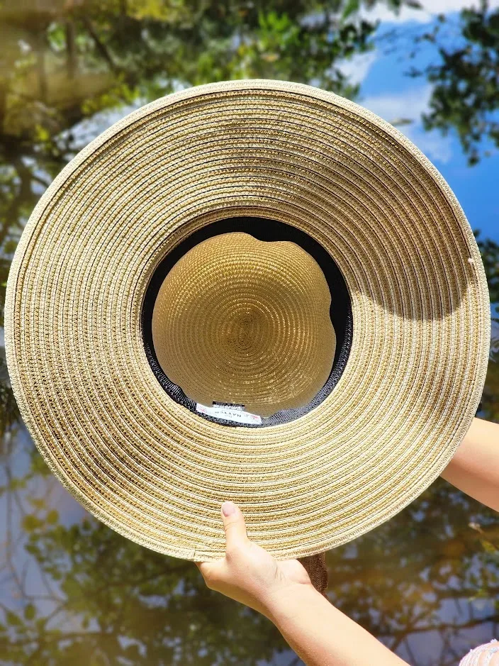 Sombrero para dama color beige y café