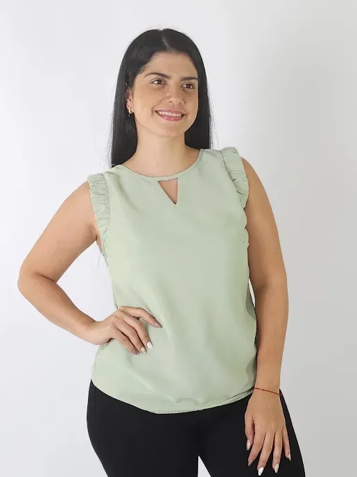 Blusa para dama color verde