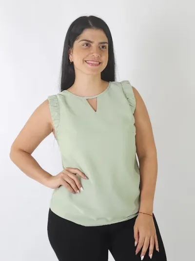 Blusa para dama color verde