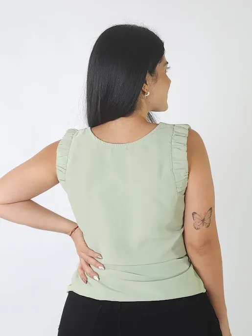 Blusa para dama color verde