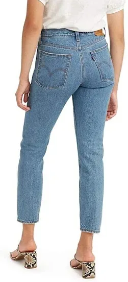 Mom Jeans Levi´s Wedgie High Rise 0095  para dama color celeste