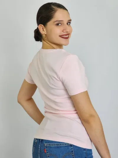 Camiseta Tommy Hilfiger para dama color rosado pastel