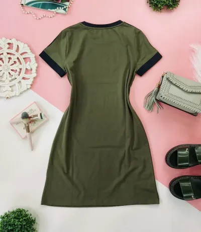 VestidoTommy Hilfiger para dama color verde musgo