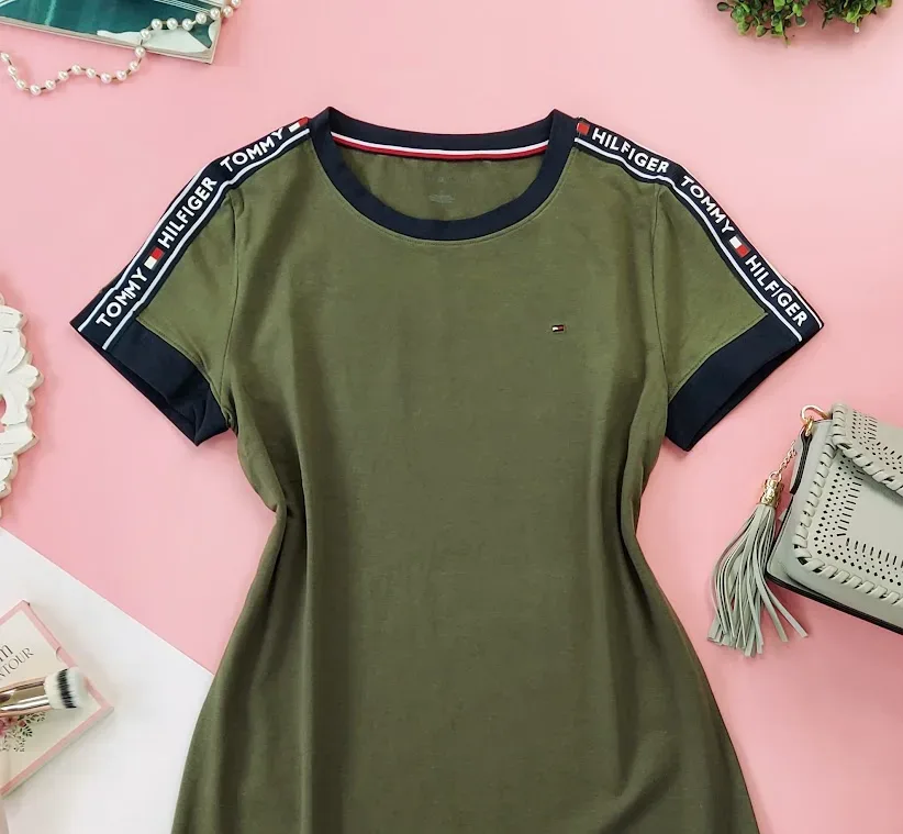 VestidoTommy Hilfiger para dama color verde musgo