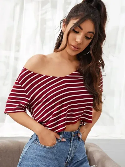 Blusa para dama diseño a rayas
