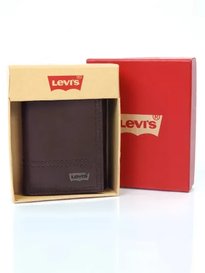 Billetera LEVIS para caballero color café