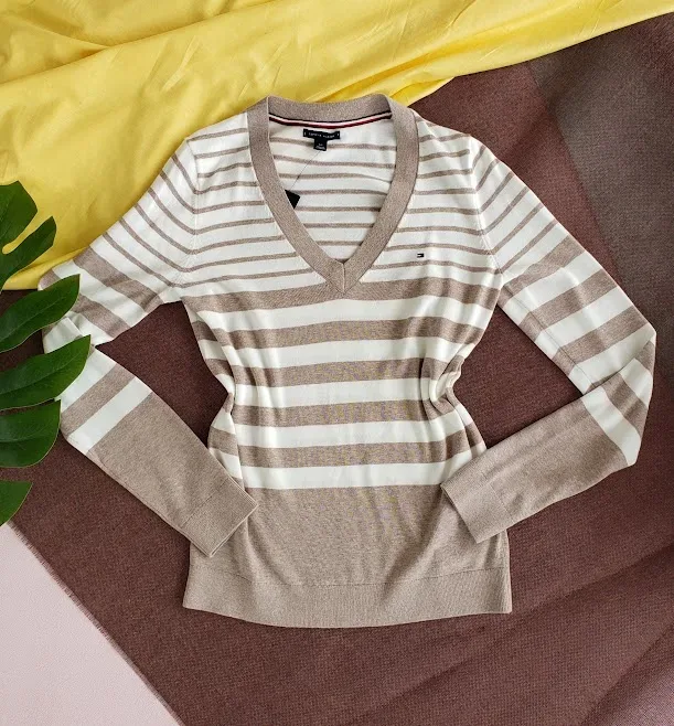 Suéter Tommy Hilfiger para dama de Rayas