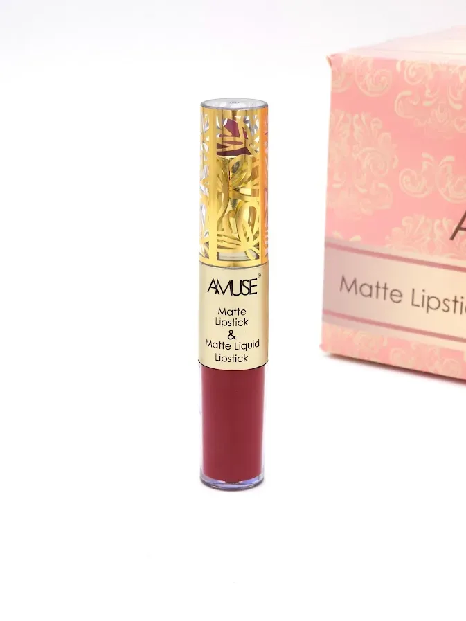 Labial Matte y Labial Líquido AMUSE Tono 10