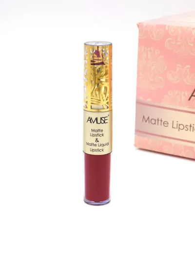 Labial Matte y Labial Líquido AMUSE Tono 10