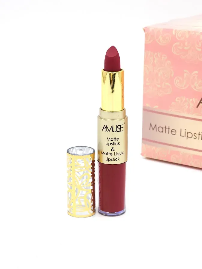 Labial Matte y Labial Líquido AMUSE Tono 10