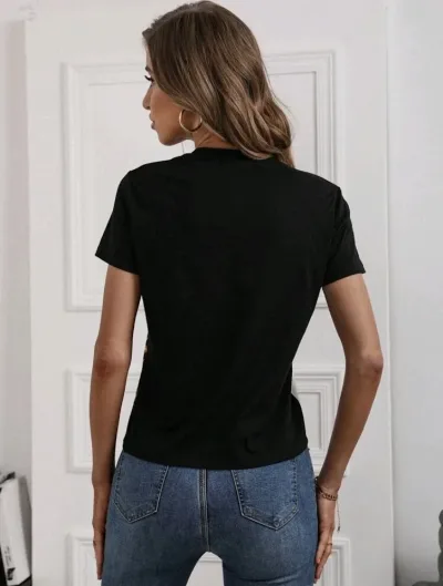 Camiseta para dama con estampado animal print