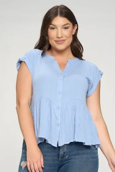 Blusa para dama color celeste