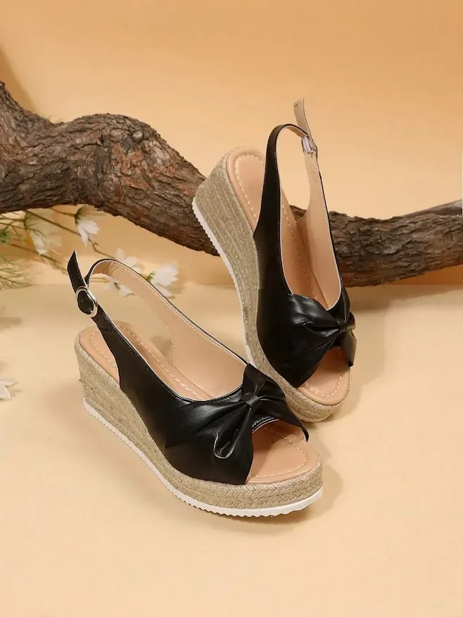 Sandalias para dama color negro