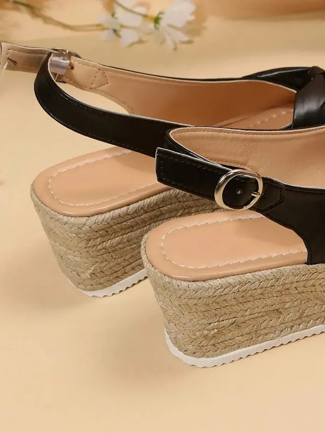 Sandalias para dama color negro