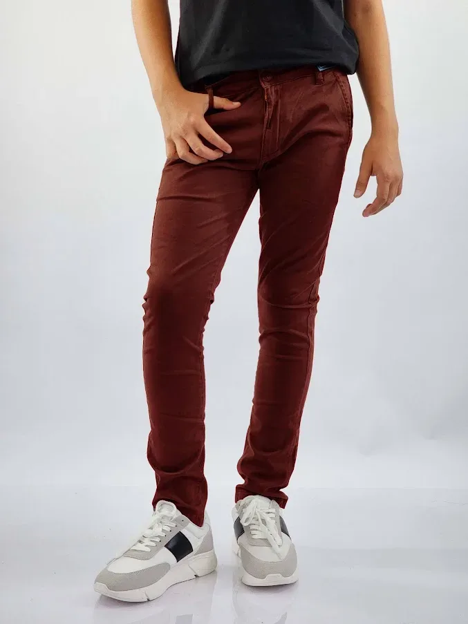 Pantalón Cambridge Polo Club para  muchacho color vino