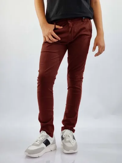 Pantalón Cambridge Polo Club para  muchacho color vino